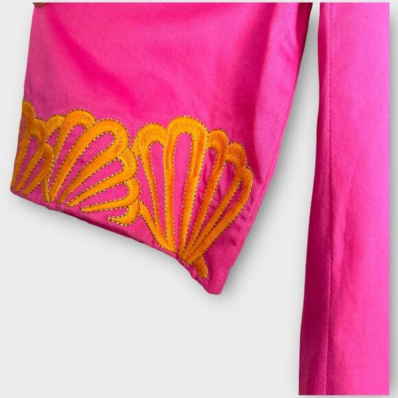 Lilly Pulitzer Pink Embroidered Shift Dress 2 - Picture 6 of 9